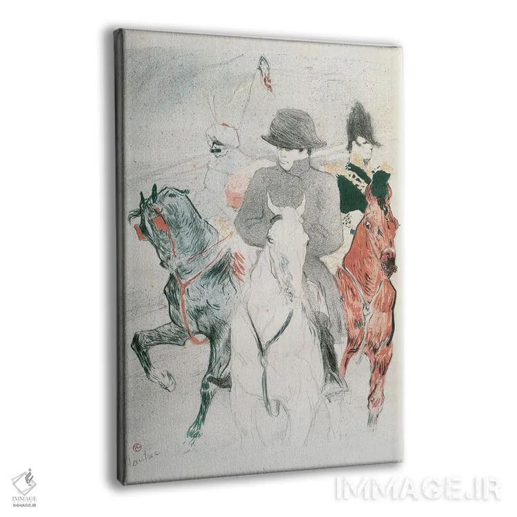 تابلو 'Life Of Napoleon', 1895,پوستر تبلیغ زندگینامه "زندگی ناپلئون" از پروفسور اسلون، ۱۸۹۵ اثر آنری دو تولوز-لوترک - نمای پرسپکتیو محصول