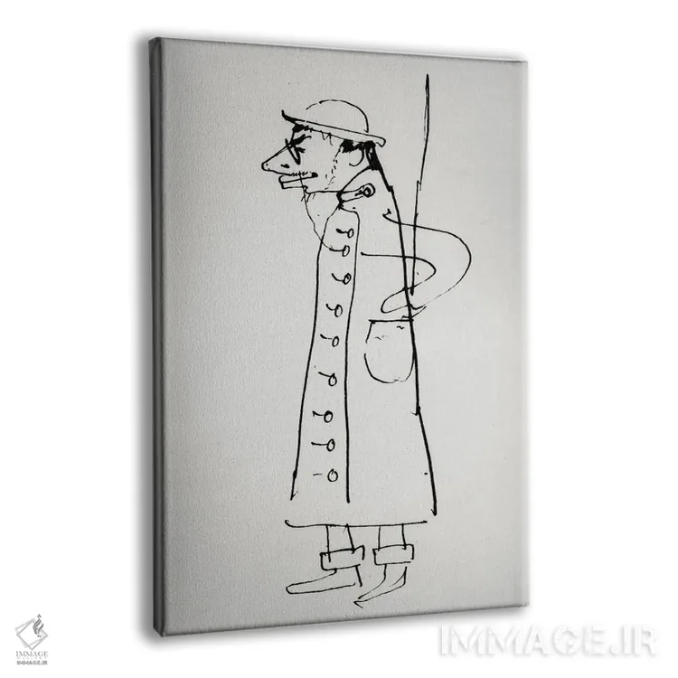 تابلو C.1885,خودنگاره، حدود ۱۸۸۵ اثر آنری دو تولوز-لوترک - نمای پرسپکتیو محصول