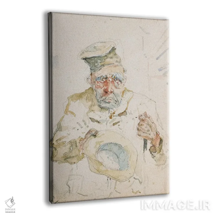 تابلو C.1880,گدا در شهر آلبی، حدود ۱۸۸۰ اثر آنری دو تولوز-لوترک - نمای پرسپکتیو محصول