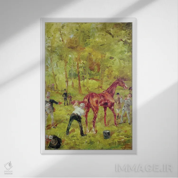 تابلو 1881,یادبود اوتوی، ۱۸۸۱ اثر آنری دو تولوز-لوترک - نمای قابدار سفید