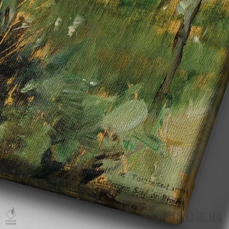 تابلو فضای باز جنگلی اثر آنری دو تولوز-لوترک - نمای نزدیک بافت بوم