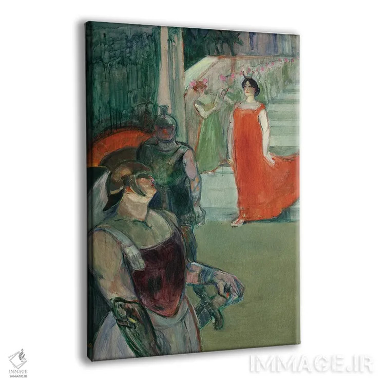 تابلو 1900-1901,اپرای "مسالینا" در بوردو، ۱۹۰۰–۱۹۰۱ اثر آنری دو تولوز-لوترک - نمای پرسپکتیو محصول