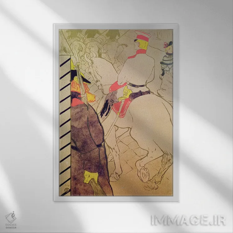 تابلو 1894,بابل آلمان، ۱۸۹۴ اثر آنری دو تولوز-لوترک - نمای قابدار سفید