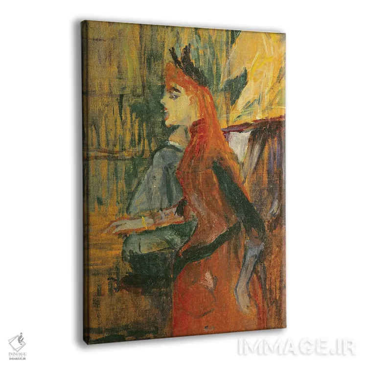 تابلو 1882,درس آواز، ۱۸۸۲ اثر آنری دو تولوز-لوترک - نمای پرسپکتیو محصول