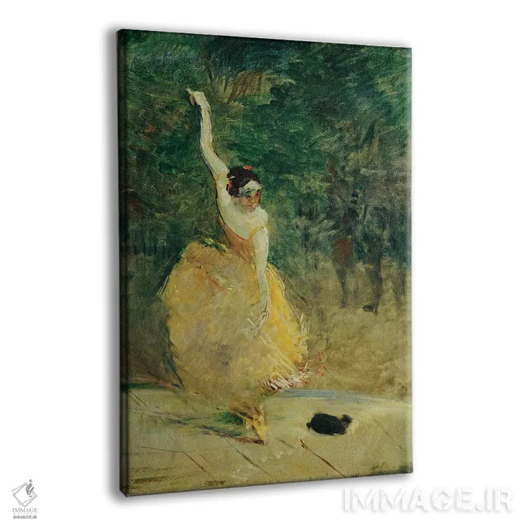 تابلو 1888,رقاص اسپانیایی، ۱۸۸۸ اثر آنری دو تولوز-لوترک - نمای پرسپکتیو محصول