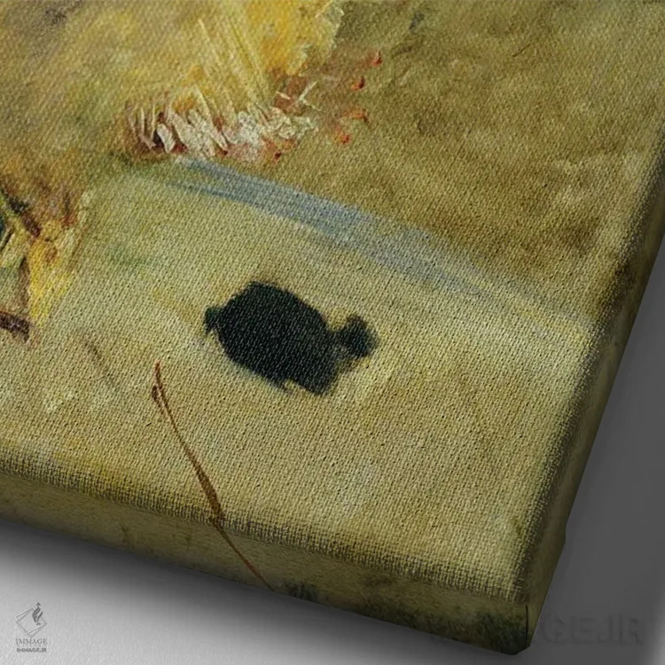 تابلو 1888,رقاص اسپانیایی، ۱۸۸۸ اثر آنری دو تولوز-لوترک - نمای نزدیک بافت بوم