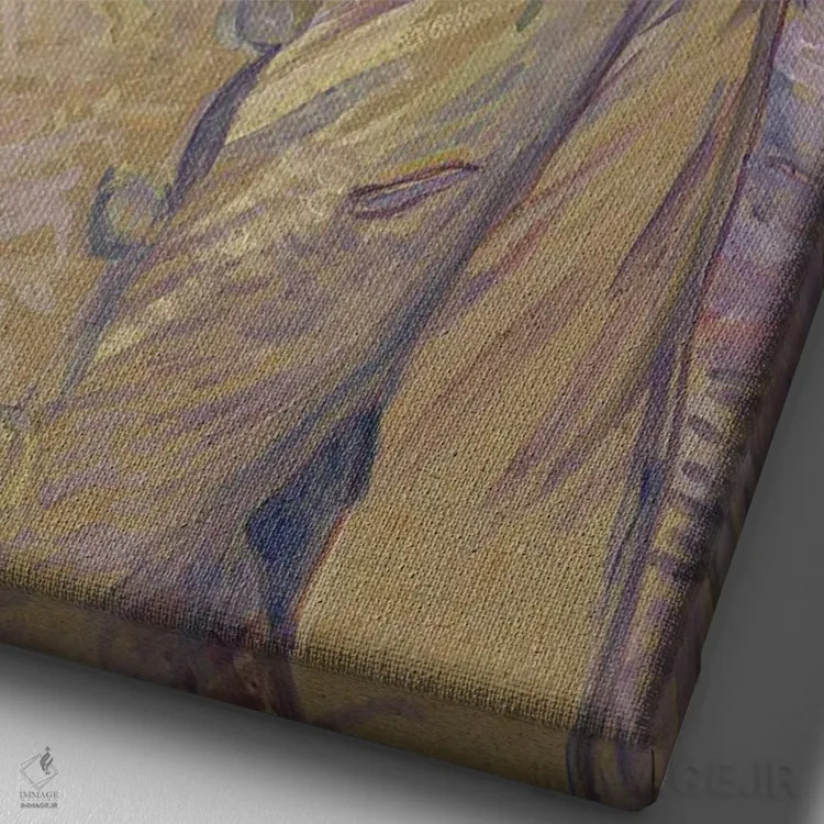 تابلو C.1890-91,روسپی خیابانی، حدود ۱۸۹۰–۹۱ اثر آنری دو تولوز-لوترک - نمای نزدیک بافت بوم