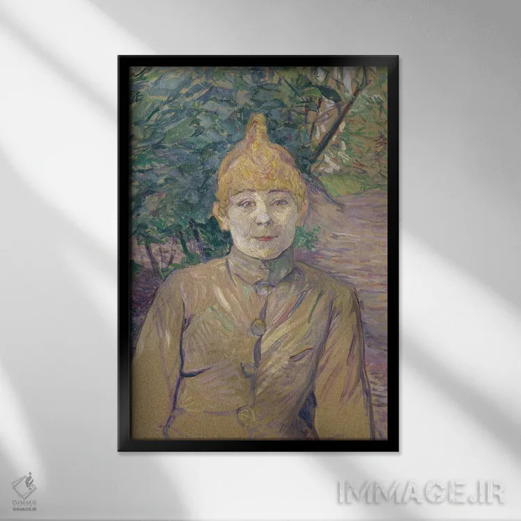 تابلو C.1890-91,روسپی خیابانی، حدود ۱۸۹۰–۹۱ اثر آنری دو تولوز-لوترک - نمای قابدار مشکی