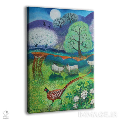 تابلو قرقاول پرسی، ۲۰۲۰ اثر لیزا گرا یِنسن - نمای پرسپکتیو محصول