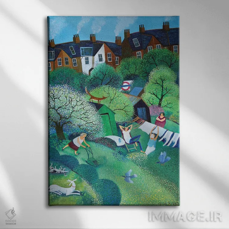 تابلو انتهای مسیر، ۲۰۱۸ اثر لیزا گرا یِنسن - نمای روبهرو روی دیوار