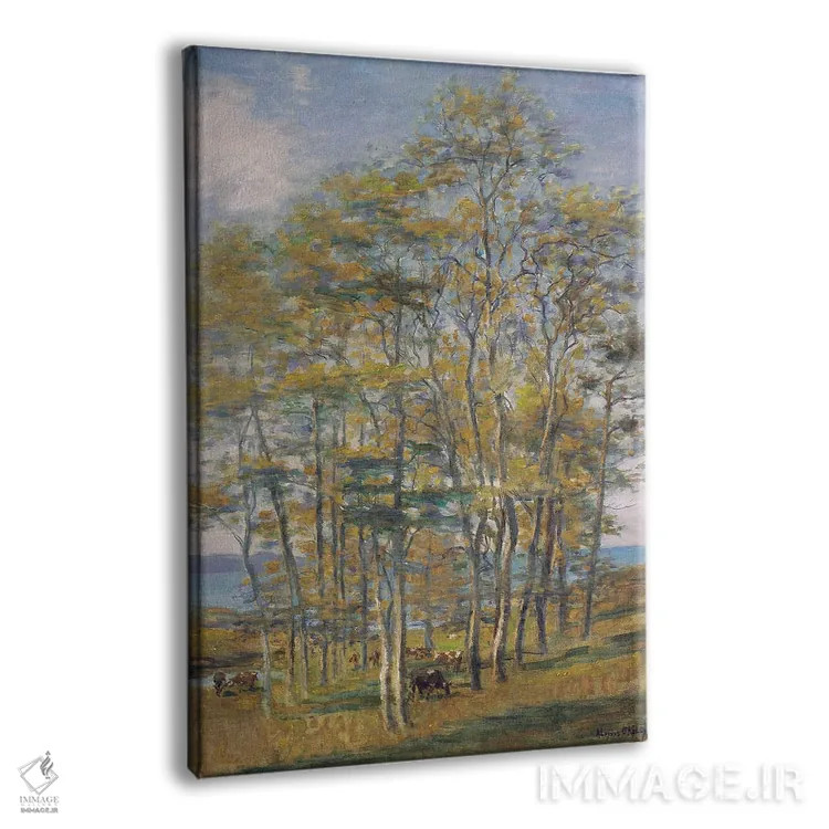 تابلو گاوها در حال چرا در بریتانی (فرانسه) اثر آلویسیوس سی. اوکلی - نمای پرسپکتیو محصول