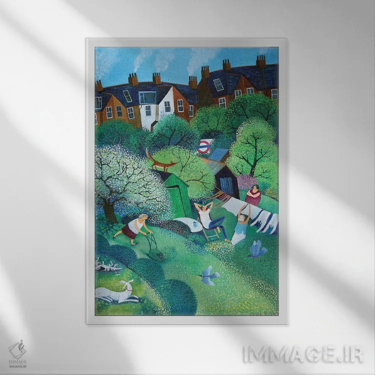 تابلو انتهای مسیر، ۲۰۱۸ اثر لیزا گرا یِنسن - نمای قابدار سفید