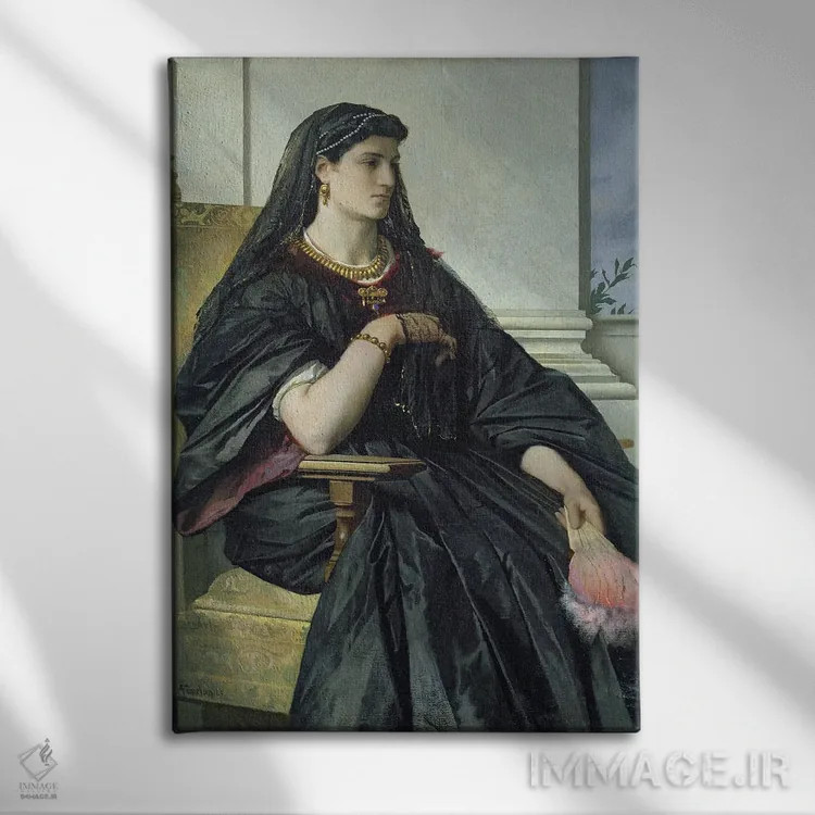 تابلو بیانکا کاپلو، ۱۸۶۴/۶۸ اثر انسلْم فوئرباخ (نقاش آلمانی) - نمای روبهرو روی دیوار