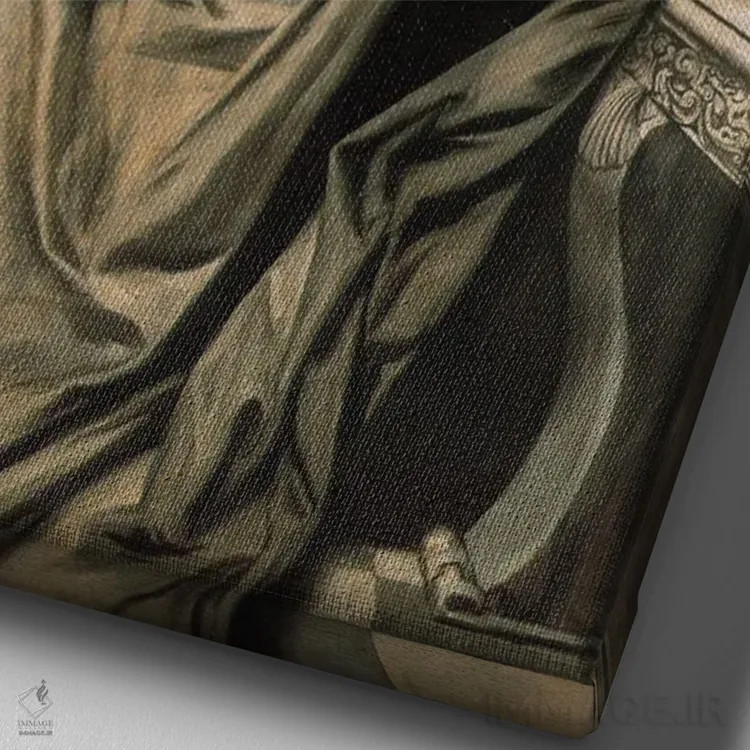 تابلو مدئا، ۱۸۷۳ (اسطوره یونانی) اثر انسلْم فوئرباخ (نقاش آلمانی) - نمای نزدیک بافت بوم