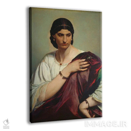 تابلو پرتره یک زن رومی اثر انسلْم فوئرباخ (نقاش آلمانی) - نمای پرسپکتیو محصول