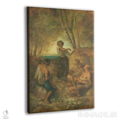 تابلو رقص کولی، ۱۸۵۳ اثر انسلْم فوئرباخ (نقاش آلمانی) - نمای پرسپکتیو محصول