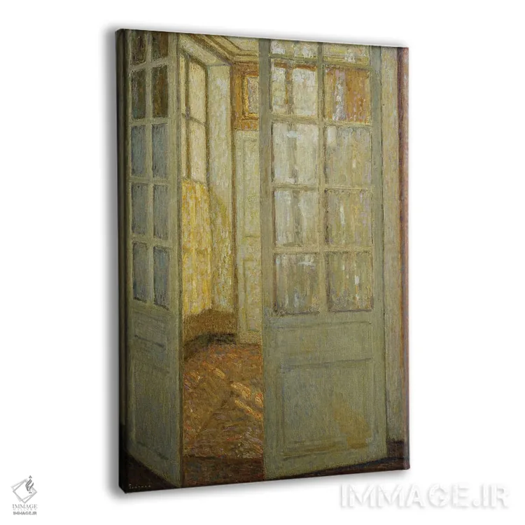 تابلو صمیمیت رز و طلایی، ورسای، ۱۹۳۰ اثر آنری اوژن اوگوستین لو سیدانر - نمای پرسپکتیو محصول