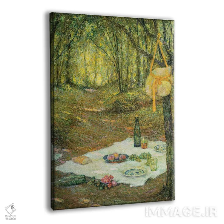 تابلو عصرانه زیر درختان، ژربروی، ۱۹۲۵ اثر آنری اوژن اوگوستین لو سیدانر - نمای پرسپکتیو محصول