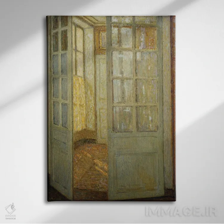 تابلو صمیمیت رز و طلایی، ورسای، ۱۹۳۰ اثر آنری اوژن اوگوستین لو سیدانر - نمای روبهرو روی دیوار