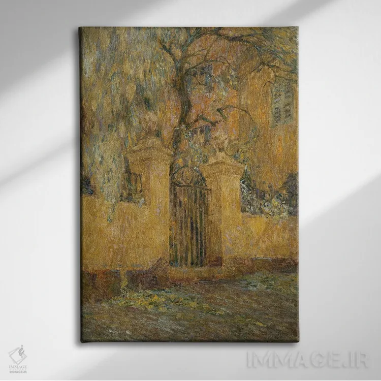 تابلو دروازه اثر آنری اوژن اوگوستین لو سیدانر - نمای روبهرو روی دیوار