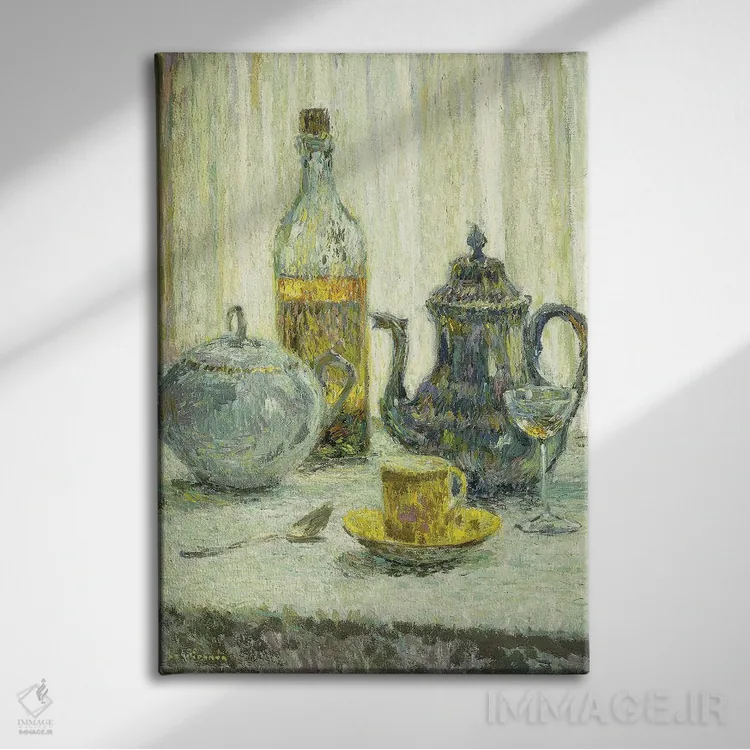 تابلو طبیعت بیجان، ۱۹۱۷ اثر آنری اوژن اوگوستین لو سیدانر - نمای روبهرو روی دیوار