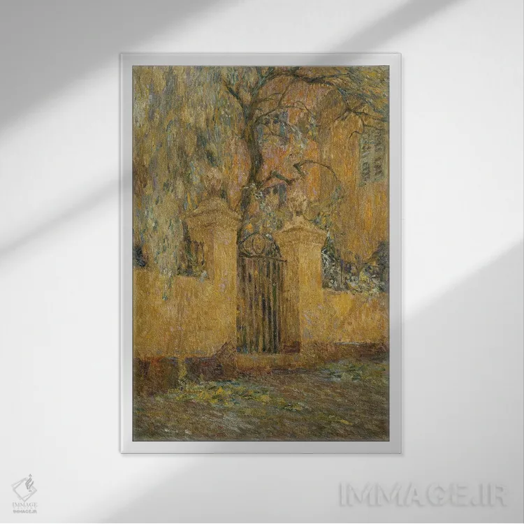 تابلو دروازه اثر آنری اوژن اوگوستین لو سیدانر - نمای قابدار سفید