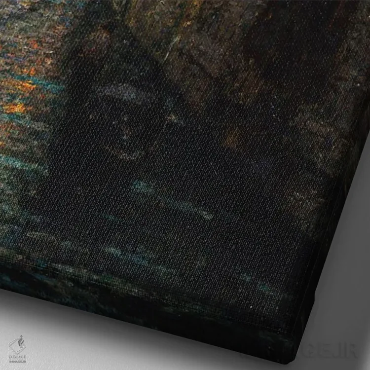 تابلو ونیز (ایتالیا) اثر آنری اوژن اوگوستین لو سیدانر - نمای نزدیک بافت بوم