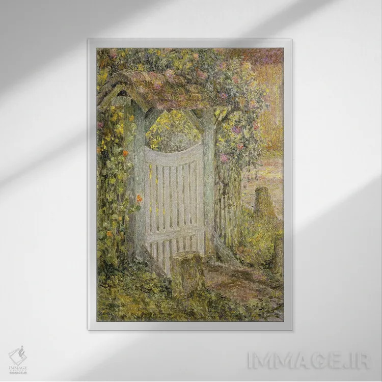 تابلو لودژ پوتوئی، ژربروی، ۱۹۲۷ اثر آنری اوژن اوگوستین لو سیدانر - نمای قابدار سفید