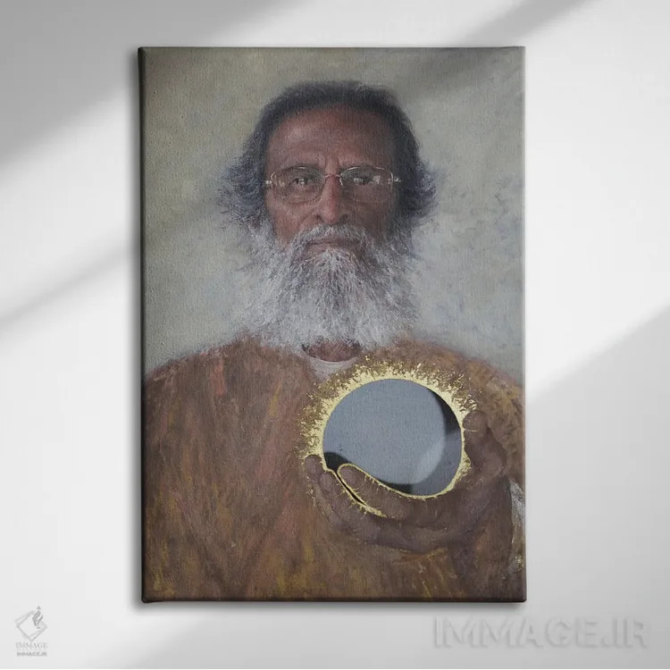 تابلو 2016,اینجا هستی، ۲۰۱۶ اثر انگوس همپل - نمای روبهرو روی دیوار