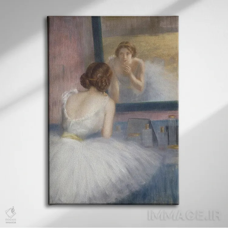 تابلو اتاق رختکن اثر پیر کاریه-بلوُز - نمای روبهرو روی دیوار