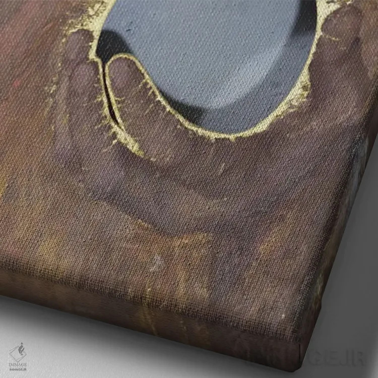 تابلو 2016,اینجا هستی، ۲۰۱۶ اثر انگوس همپل - نمای نزدیک بافت بوم