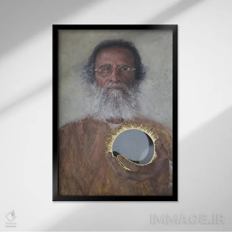 تابلو 2016,اینجا هستی، ۲۰۱۶ اثر انگوس همپل - نمای قابدار مشکی