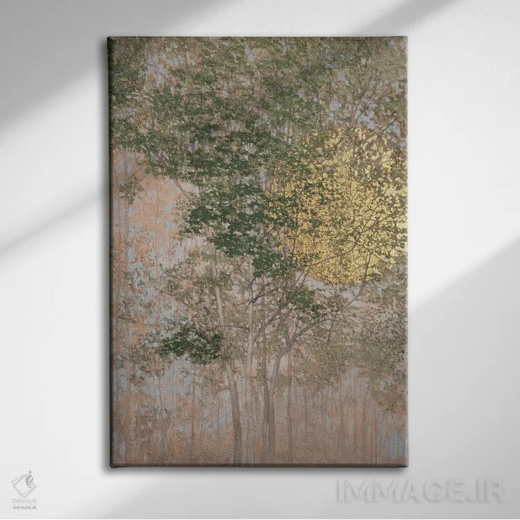 تابلو دو گوزن اثر انگوس همپل - نمای روبهرو روی دیوار