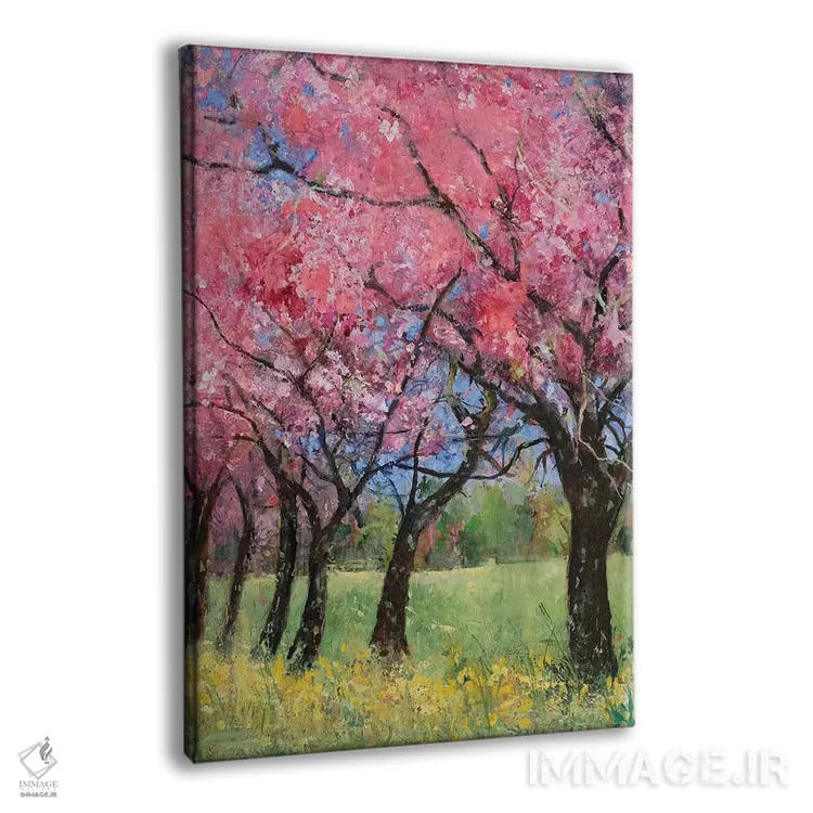 تابلو 2022,شکوفهٔ گیلاس در چمنزار، ۲۰۲۲ اثر آن اورام - نمای پرسپکتیو محصول