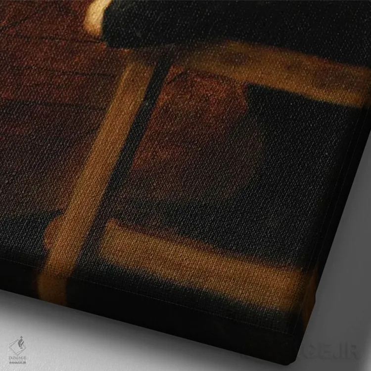 تابلو کلاس باله اثر پیر کاریه-بلوُز - نمای نزدیک بافت بوم