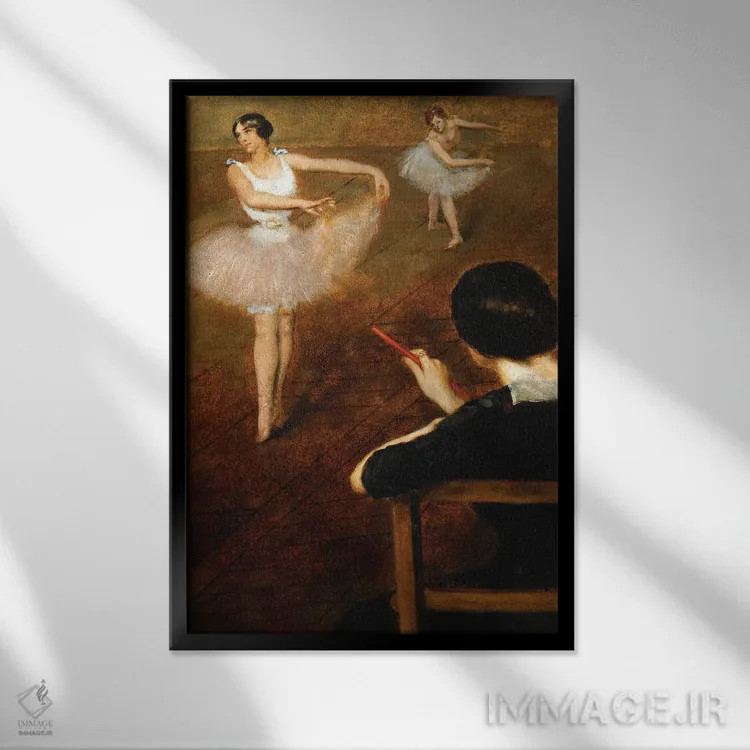 تابلو کلاس باله اثر پیر کاریه-بلوُز - نمای قابدار مشکی