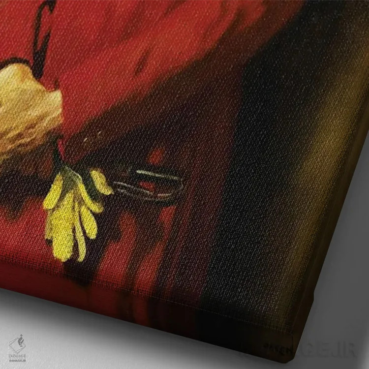 تابلو Master Of The Fox Hounds, 1926,پرترهٔ کاپیتان مارشال رابرتز، استاد شکارچی سگهای روباه، ۱۹۲۶ اثر سر ویلیام اورپن (نقاش ایرلندی) - نمای نزدیک بافت بوم