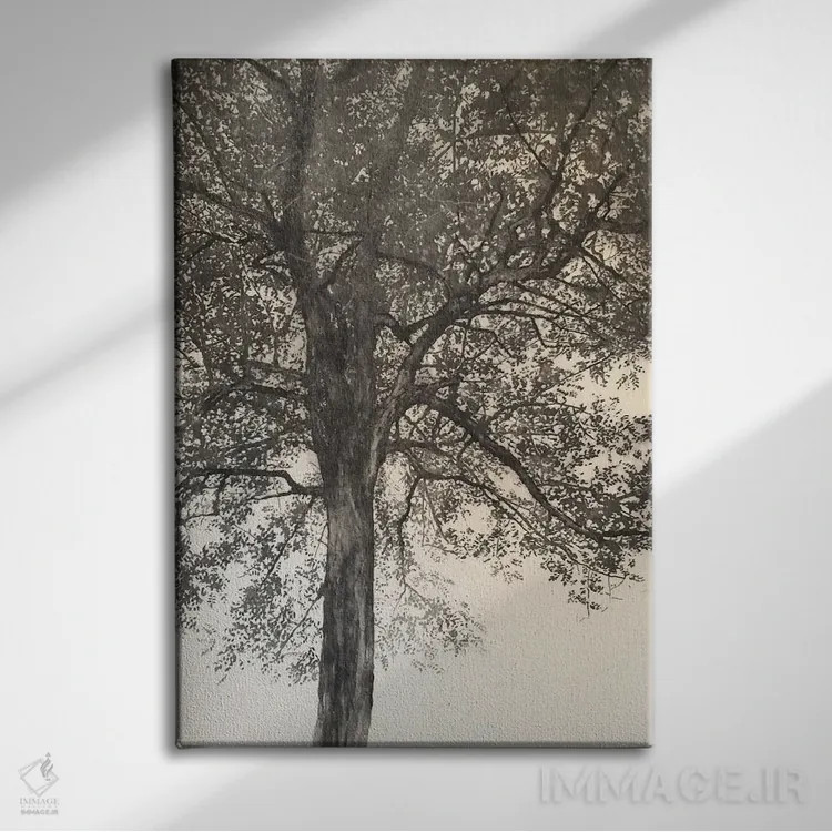 تابلو 2018,پرترهٔ مادرم، ۲۰۱۸ اثر انگوس همپل - نمای روبهرو روی دیوار