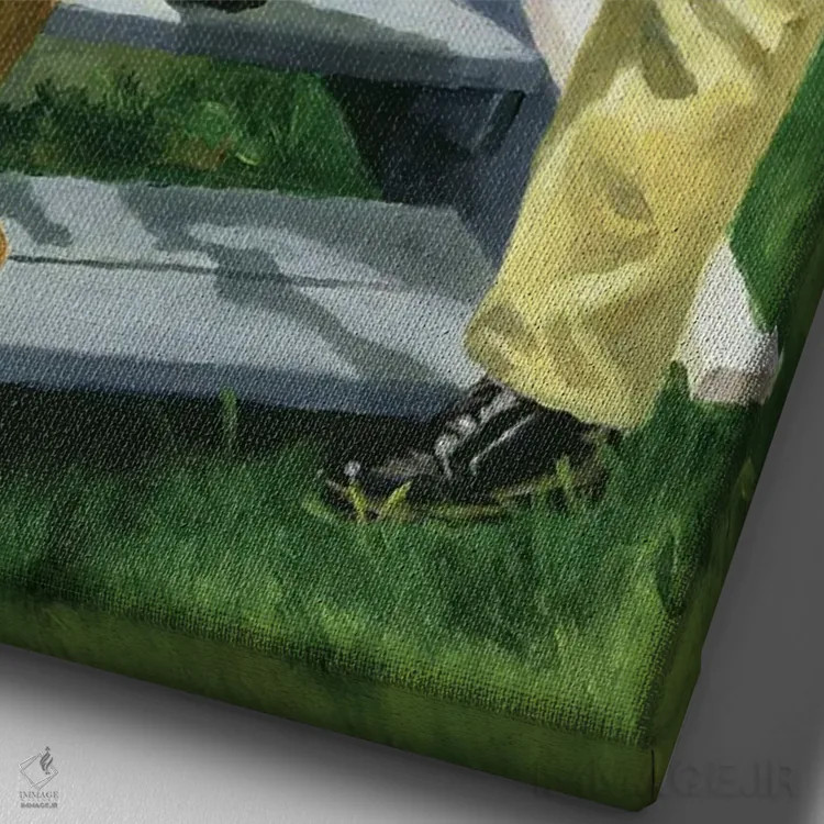 تابلو 2000,تمام چیزی که باید بدانی، ۲۰۰۰ اثر کالین بوتمن - نمای نزدیک بافت بوم