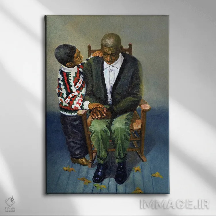 تابلو 2000,رنجهای پاییزی، ۲۰۰۰ اثر کالین بوتمن - نمای روبهرو روی دیوار