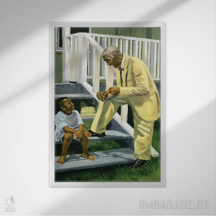 تابلو 2000,تمام چیزی که باید بدانی، ۲۰۰۰ اثر کالین بوتمن - نمای قابدار سفید