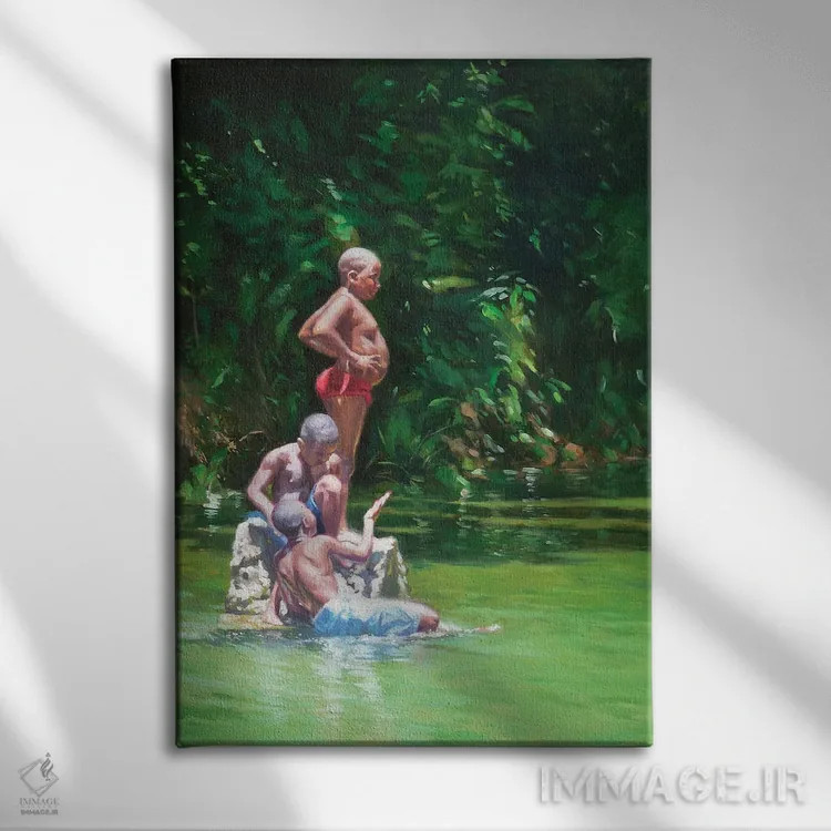 تابلو 2014,شکم، ۲۰۱۴ اثر کالین بوتمن - نمای روبهرو روی دیوار