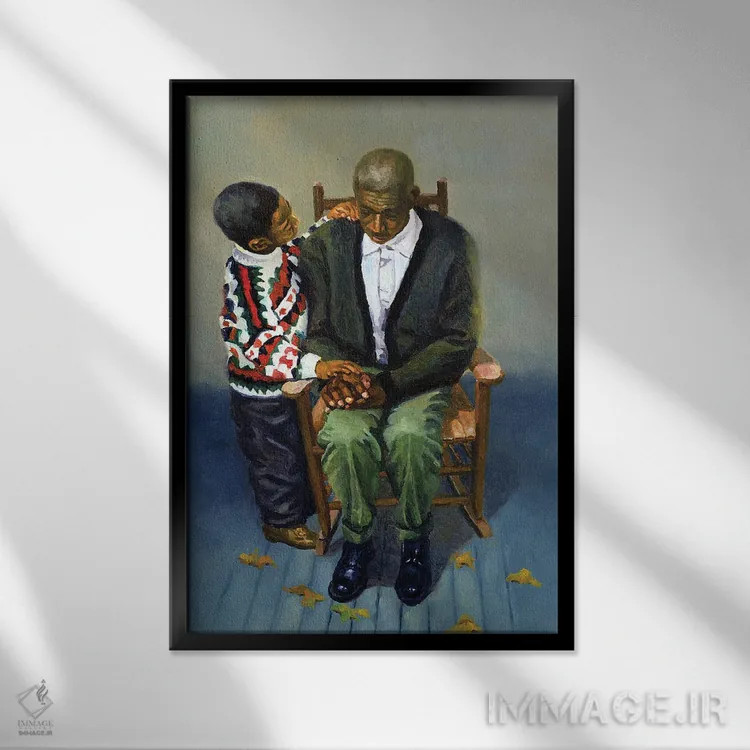 تابلو 2000,رنجهای پاییزی، ۲۰۰۰ اثر کالین بوتمن - نمای قابدار مشکی