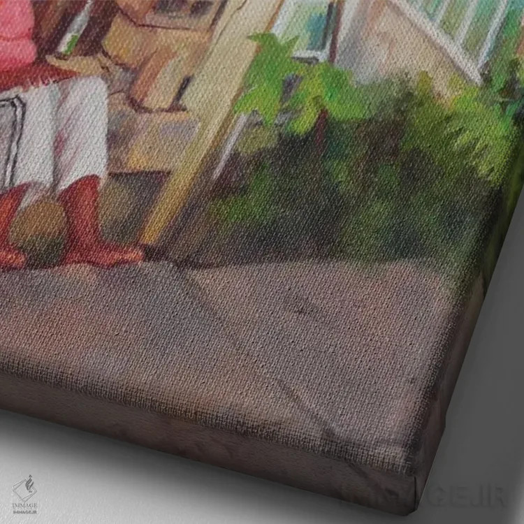 تابلو 2016,روز سیب J، ۲۰۱۶ (ابهام دارد) اثر کالین بوتمن - نمای نزدیک بافت بوم