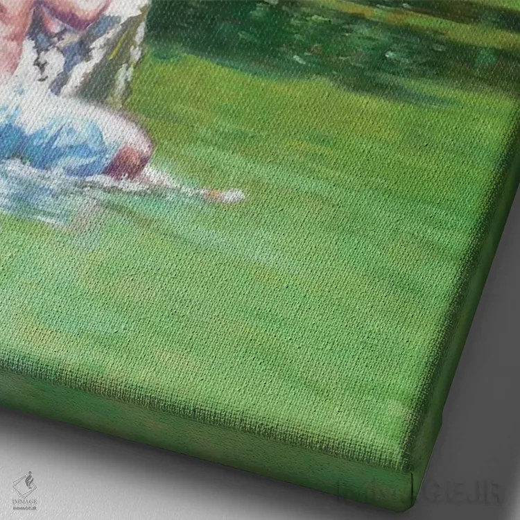 تابلو 2014,شکم، ۲۰۱۴ اثر کالین بوتمن - نمای نزدیک بافت بوم