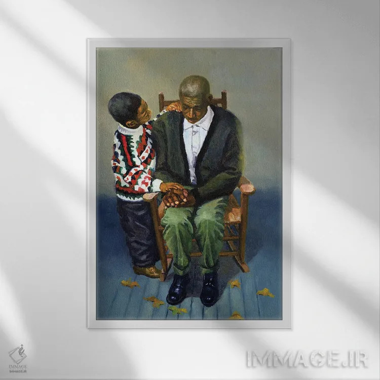 تابلو 2000,رنجهای پاییزی، ۲۰۰۰ اثر کالین بوتمن - نمای قابدار سفید