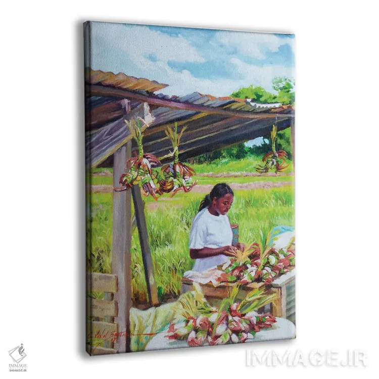 تابلو بانوی خرچنگ، ۲۰۱۸ اثر کالین بوتمن - نمای پرسپکتیو محصول