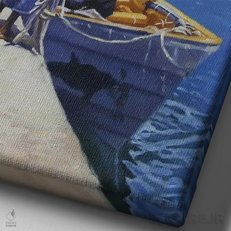 تابلو پیادهسازی (خروج از کشتی)، ۲۰۱۴ اثر کالین بوتمن - نمای نزدیک بافت بوم