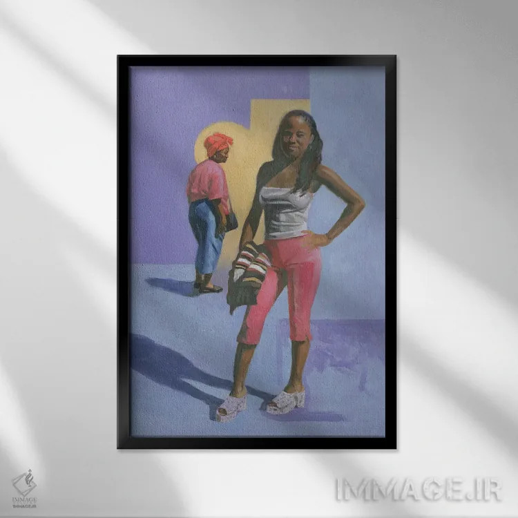 تابلو آمد و شد، ۲۰۰۰ اثر کالین بوتمن - نمای قابدار مشکی