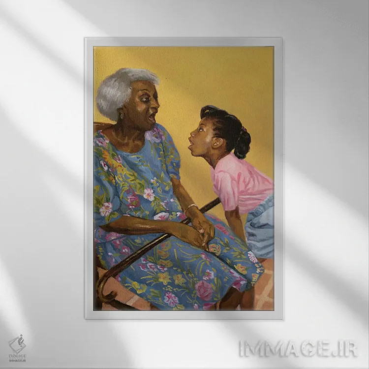 تابلو هوو! ۱۹۹۸ اثر کالین بوتمن - نمای قابدار سفید